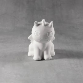 Ceramic Bisque Little Dragon in Ceramic Bisque